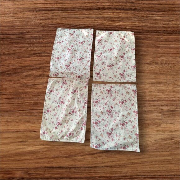 Waverly Garden Room Floral & Striped Reversible  placements  & napkins set of 4 - Picture 5 of 8